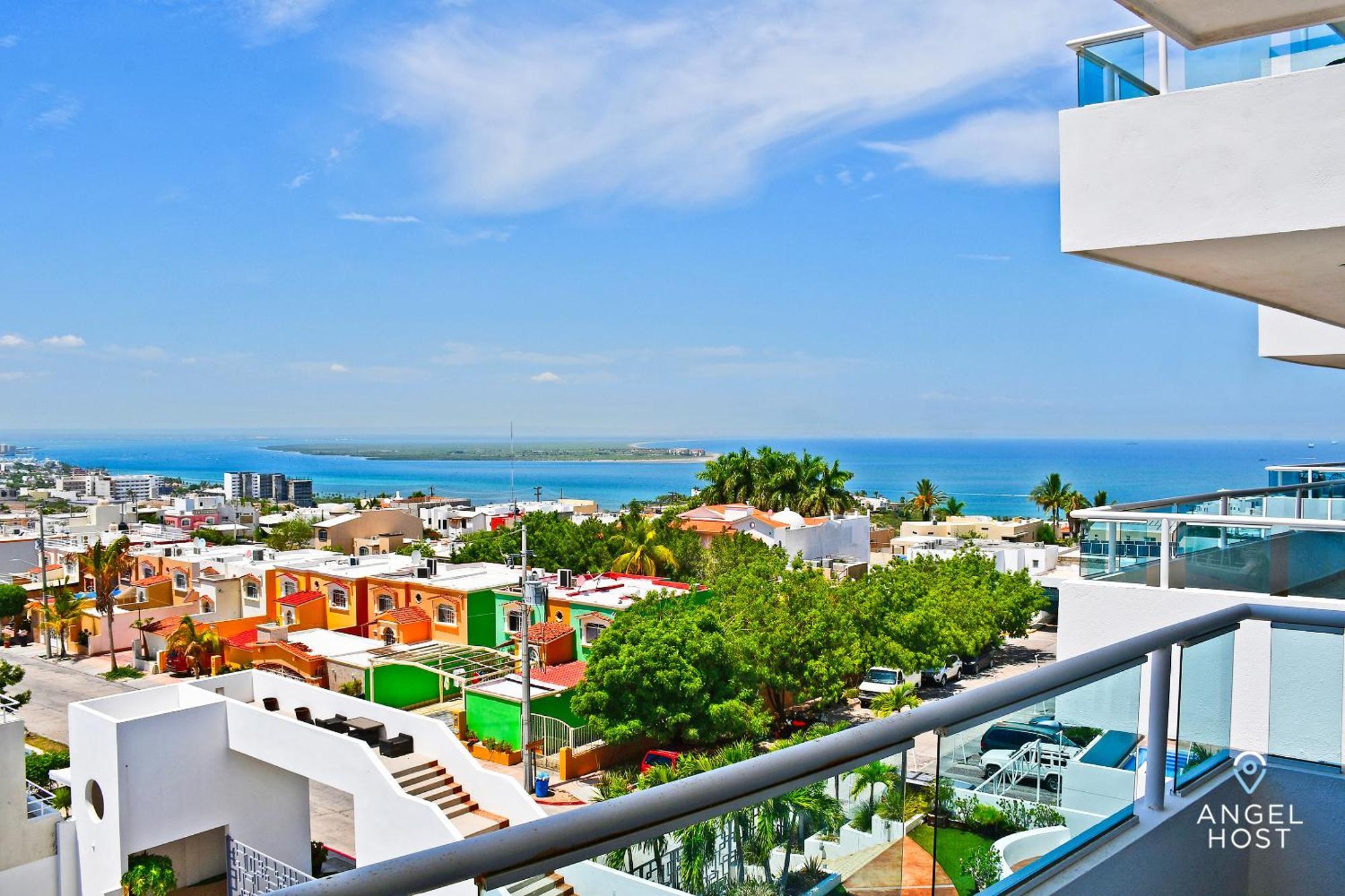 Oceanview Living Space & Balcony With Fiberoptic Wifi! La Paz Exterior photo