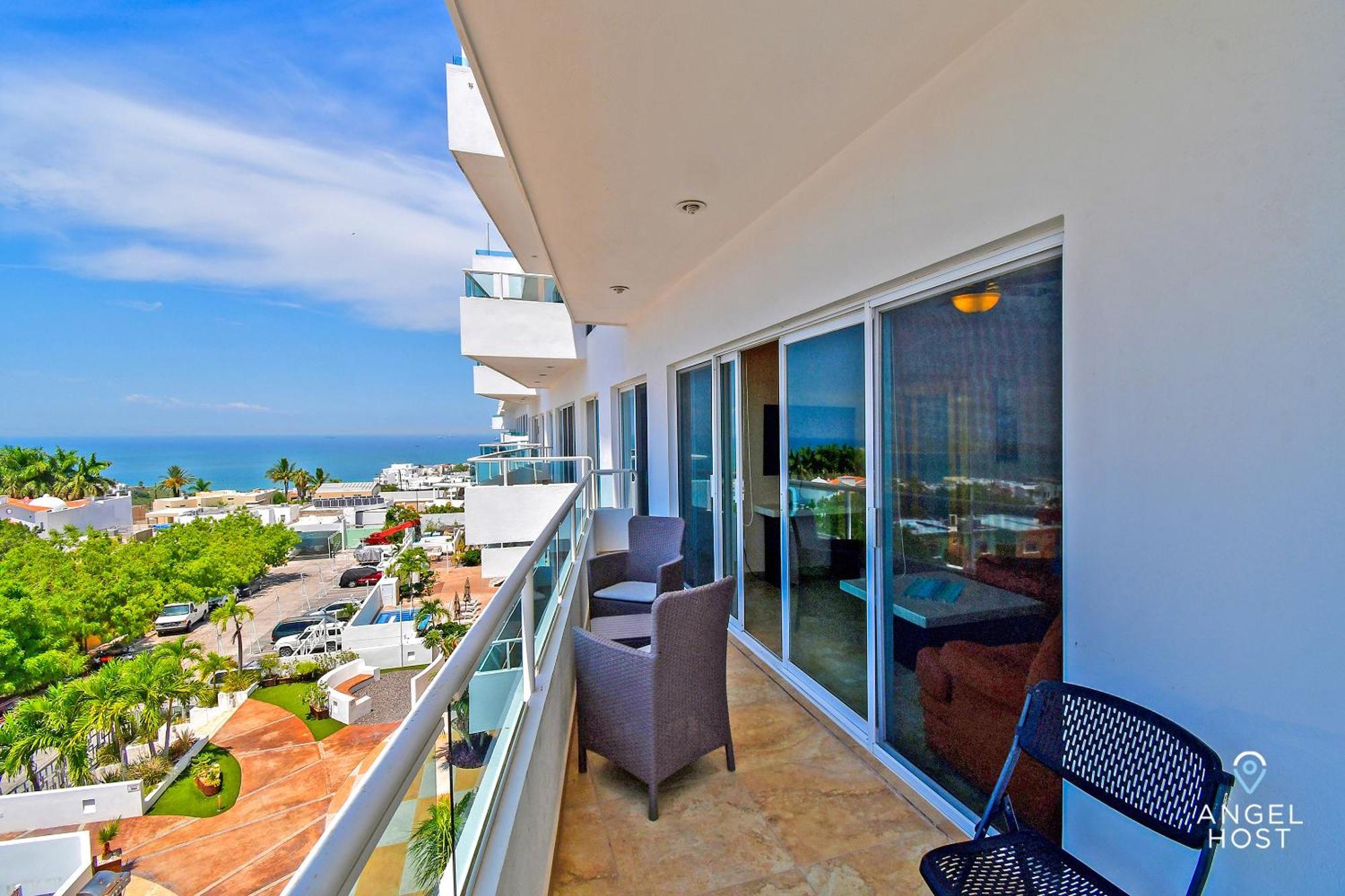 Oceanview Living Space & Balcony With Fiberoptic Wifi! La Paz Exterior photo